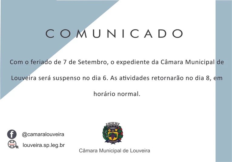 Câmara retoma as atividades no dia 8