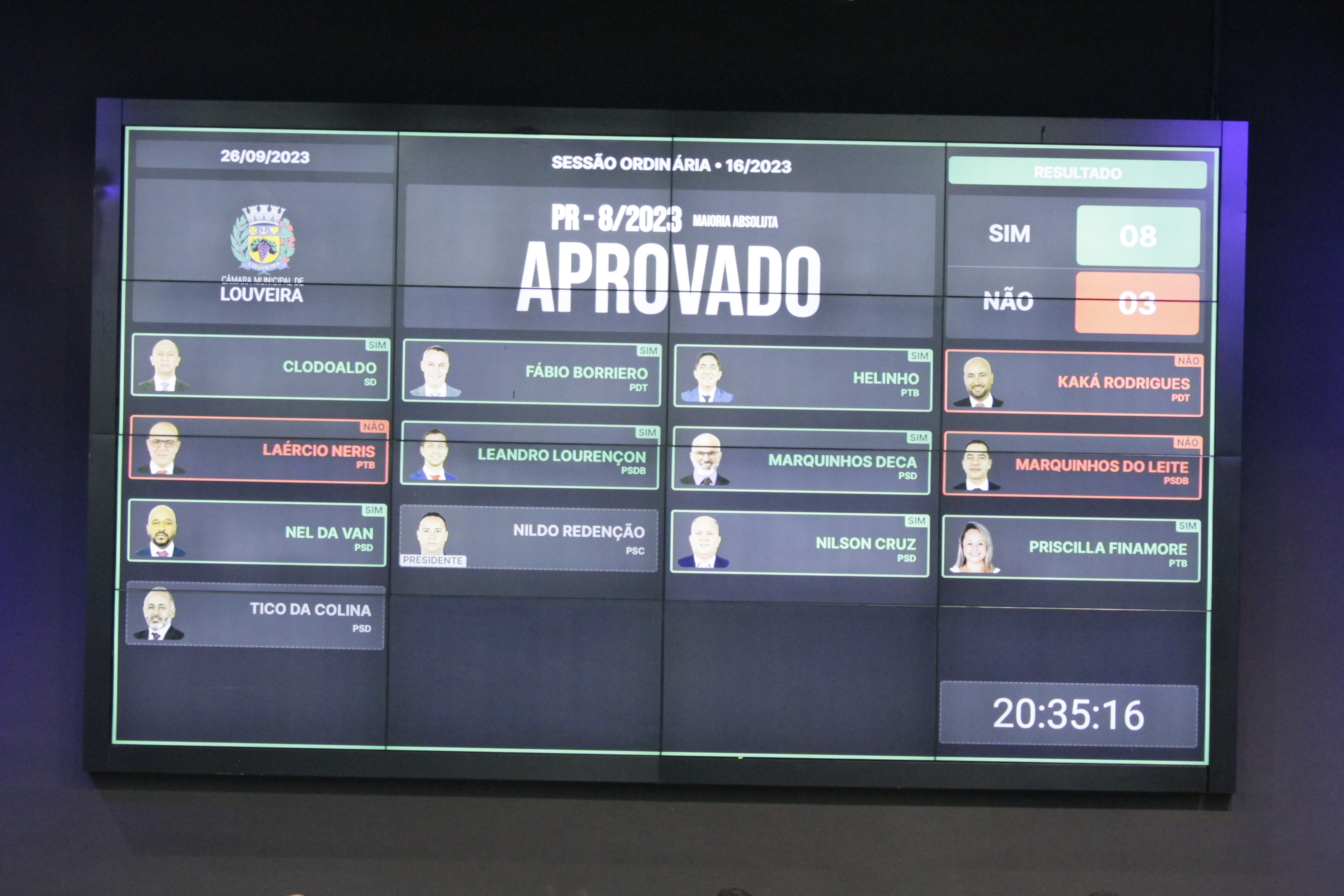 Câmara de Louveira muda o horário das sessões